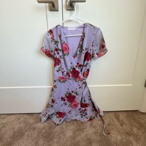 Lilac Wrap Dress